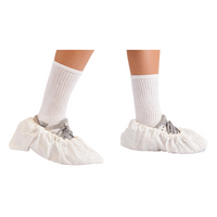 Shoe Covers, CPE Plastic Film, White, Universal Size, 150 Pairs, CT-TI-CPE-SC-WH  by Cleanroom World