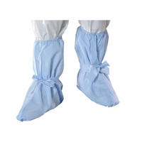 Cleanroom Boot Covers, Fluid Impervious, Non-Skid, Blue, Universal Size, 100 pairs/case By Cleanroom World