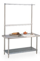 Metro Table Cantilever Shelves, Chrome, 12x 60, IM-1260CHC