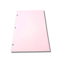 Cleanroom Paper, 8.5" x 11", 3 Hole Punched, Pink by Cleanroom World
