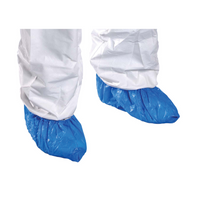 Cleanroom Shoe Covers, CPE, Fluid Impervious, XL, 500 pairs/case, Blue by Cleanroom World
