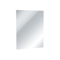 Frameless Stainless Steel Mirrors 48" x 24" by Cleanroom World