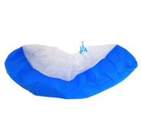Shoe Covers, Polypropylene, Hybrid, Waterproof Bottom, Fabric Top, Traction, Breathable  SI-7HBD-70CS  by Cleanroom World