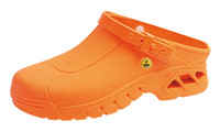 Cleanroom ESD Shoes, Autoclavable, Unisex, Size 40, Orange by Cleanroom World