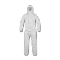 Microporous Coveralls, Cleanroom Processed, Attached Hood, Elastic Wrist/Ankle, M-5XL by Cleanroom World