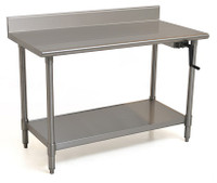 Adjustable Height Stainless Steel Tables, 304 | 32-40 Inches