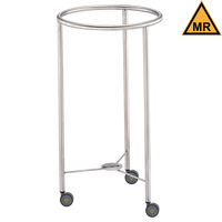 Fire Rated Trash Receptacles; 13 Gallon Stainless Steel, Slim, Rectangular  with Plastic Liner, HL-HLSS13RFR - Cleanroom World