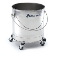 Cleaning Bucket with Flat Sieve & Wheels, 6 Gallon, Pack of 5