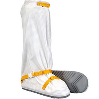 AquaTrak Cleanroom Boot Covers with Elastic Top, Ankle Ties, Sonic Welded  Seams