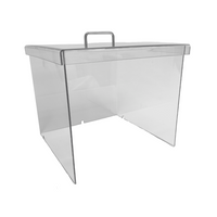 Acrylic Balance Shield with Removable lid by Cleanroom World