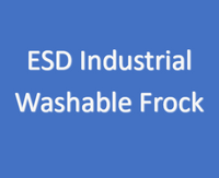 ESD Industrial Washable Frock, PA Fabric, Poly-Cotton Blend, 66% Pol, 32% Cot, 2% CF, Multiple Colors, Multiple Lengths, XS-7XL, ES-ESM-X