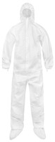  Microporous Coveralls, Attached Hood and Boots, Elastic Wrists/Ankles, Cleanroom Processed, Individually Packaged By Cleanroom World