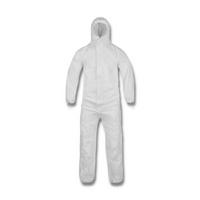 国内で当店のみ RELABEL - Checked Detachable Hood Layered Sterile Coveralls | Attached Hood, Elastic Wrists And Ankles
