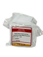 Poly LPDE Bags, 3" x 3", 6 mil, Level 100 Cleaned by Cleanroom World 