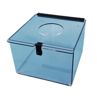 Bulk Dispensers; 3/16″ Circular Top Access Hole, 12"W x 12"H x 8"D, SC-BD-808-PETG Material By Cleanroom World