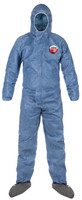 MicroMax VP Coveralls, Zipper Front, Sealable Storm-flap, Attached Hood, Boot and Elastic Wrists, LG, 25/Case By Cleanroom World
