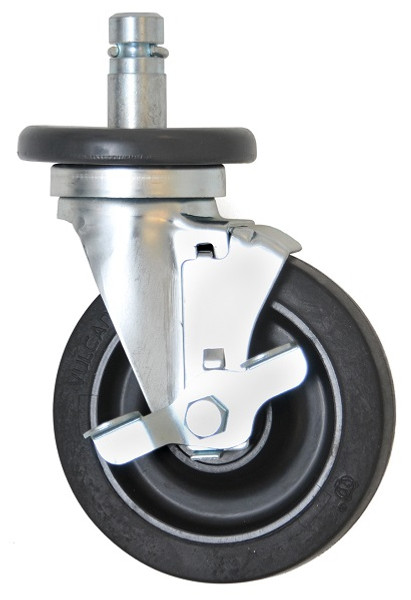 ESD Conductive Casters, Stem/Swivel by Cleanroom World