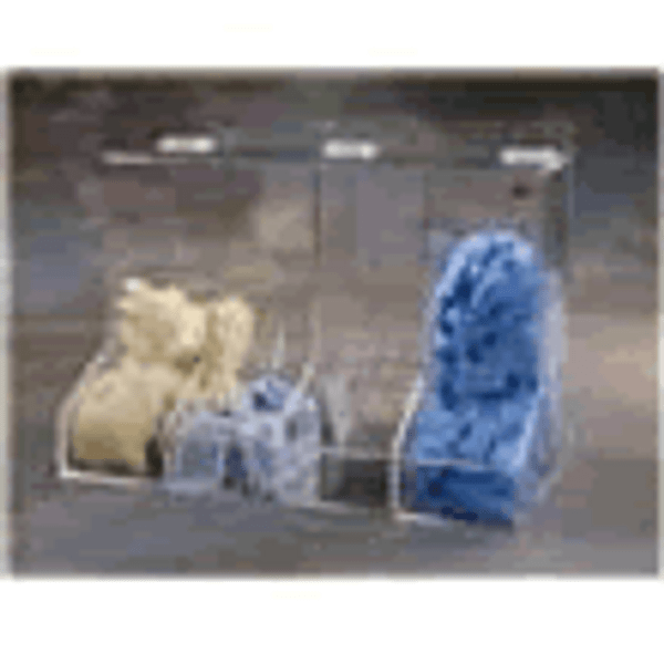 Finger Cot Dispensers - 4 Compartments - Acrylic  17"W x 12"H x 9"D,  AK-244  by Cleanroom World
