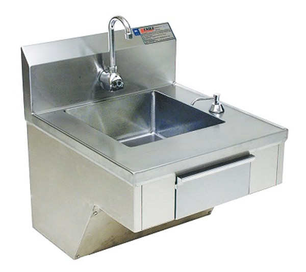 Hand Sinks For Physically Challenged Eagle Stainless Steel Bowl Size 15 W X 14 L X 6 5 D Ea Hsap 14 Ada Fe B