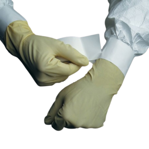 Sterile Cuff Sealers, Irradiated, Cleanroom, Perforated, 3"W x 18 Yards, 12 rolls/case  MN-CSLB-3WHIR  by Cleanroom World