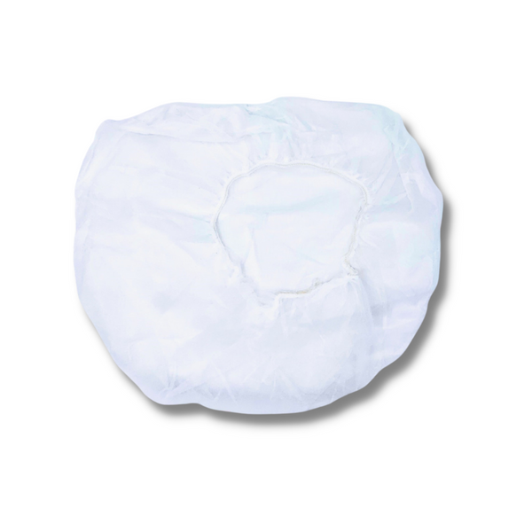 Bouffant Caps 28", White, Polypropylene, Cleanroom By Cleanroom World