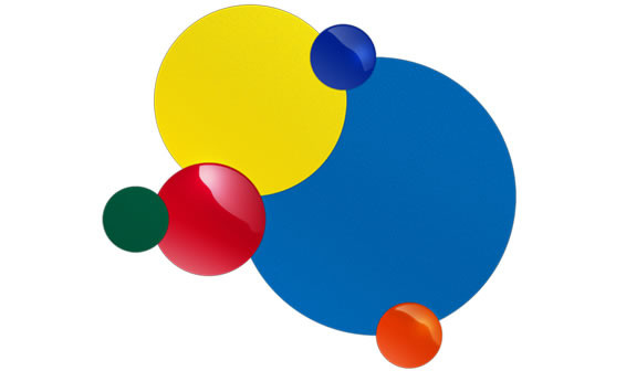 Floor Marking Tape, Cleanroom, Peel & Stick, Dots 2"-24" Diameter by Cleanroom World