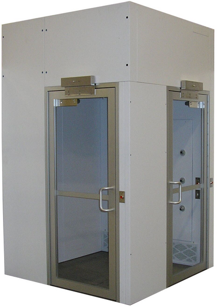 Cleanroom Air Showers, 90-Degree, Painted Steel by Cleanroom World