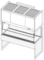 Laminar Flow Clean Benches, Vertical Flow Exhausting by Cleanroom World