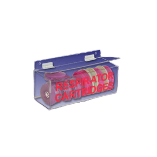 Respirator Cartridge Dispensers - Acrylic  10"W x 5"H x 4"D  AK-257  by Cleanroom World