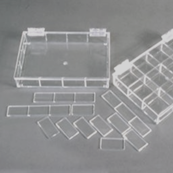 Parts Dispensers - Mini - Acrylic  9-1/2"W x 1-1/2"H x 6-5/8"D  AK-532  by Cleanroom World