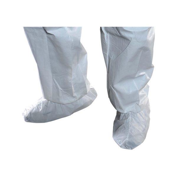 Cleanroom Shoe Covers, Extruded Polypropylene, MaxGrip Sole, Universal Size, White, 100 pairs/case by Cleanroom World