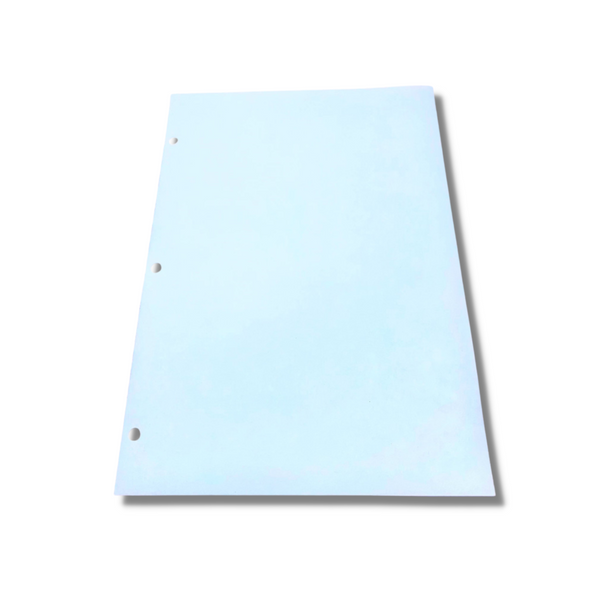 Cleanroom Paper, 8.5" x 11", 3 Hole Punched, Blue by Cleanroom World