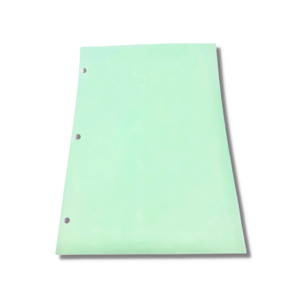 Cleanroom Paper; 3 Hole Punched, 8.5"x11", Green, 22.5# By Cleanroom World