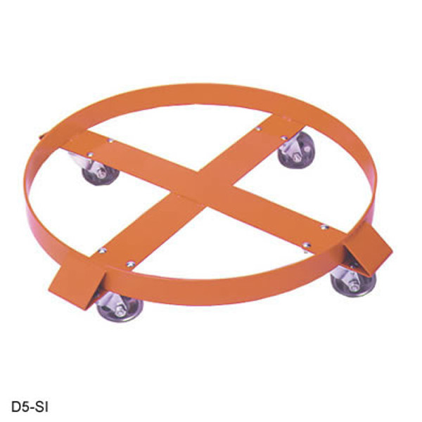 Steel Drum Dolly, 55 Gallon, Iron Casters by Cleanroom World