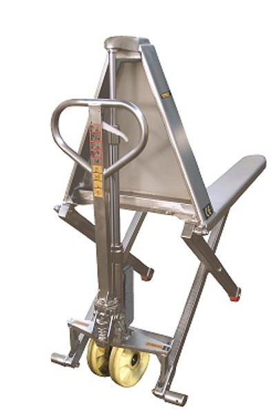 Stainless Steel Manual High Lifts, 27"x46"x48"H by Cleanroom World