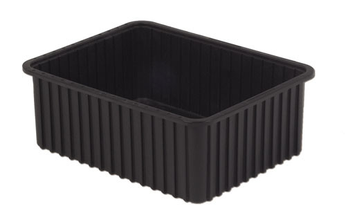ESD-Safe Tote Box Containers, Inside:15.1"x9.3"x8.0" By Cleanroom World