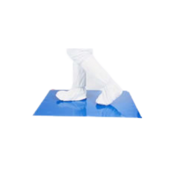 Sticky Peel Off Mats 26"x45" Blue by Cleanroom World