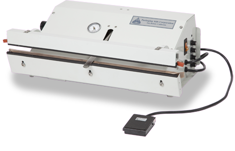 Vacuum Heat Sealers, Ported Exhaust for Cleanrooms, Nozzle Vacuum System, Table Top, Low Volume, Seal Length: 20"  AV-PVT-20 by Cleanroom World