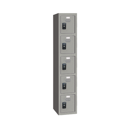 Plastic Locker - Five Tier by Cleanroom World