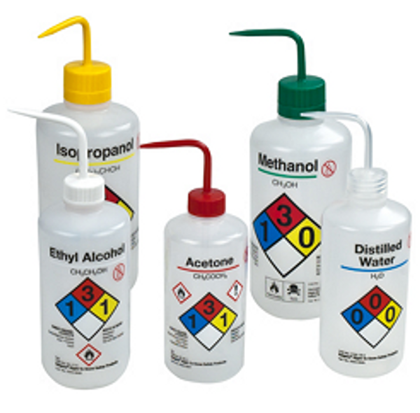 Nalgene Safety Bottles, Isopropanol by Cleanroom World