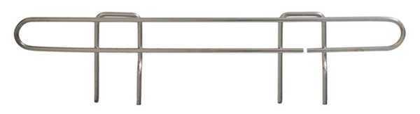 Ledges For Solid Shelves, Chrome, 36"X1" by Cleanroom World