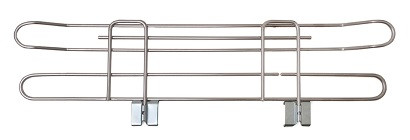 Ledges For Wire Shelves, Chrome, 60"x4" by Cleanroom World