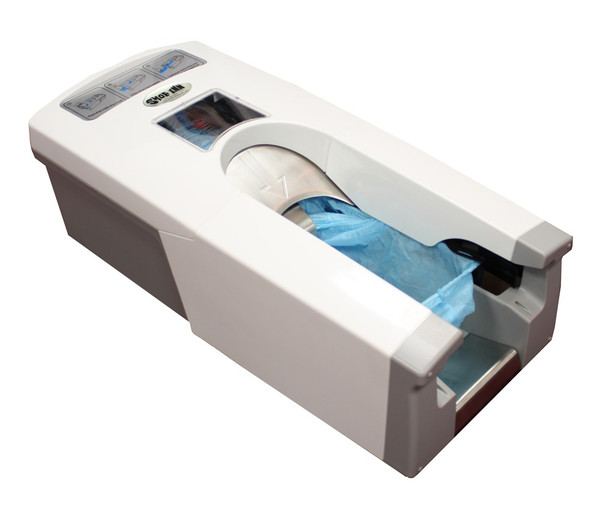 Shoe Inn Automatic Shoe Cover Dispensers Holds 110 Shoe Covers by Cleanroom World