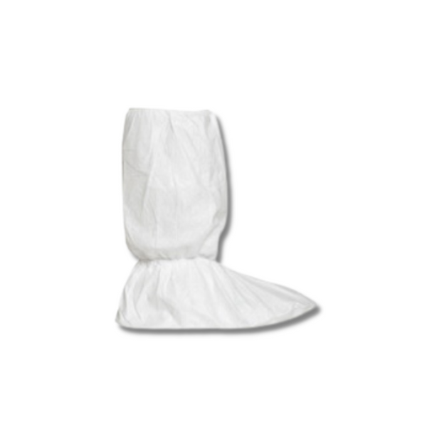 Sterile Tyvek Boot Covers, DuPont, Clean Processed, Gripper Sole, 18"H, M-2XL by Cleanroom World