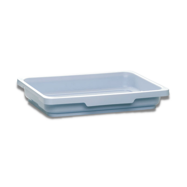 Trolley Support Half Tray, 16"L x 12"W x 8"H, Autoclavable By Cleanroom World