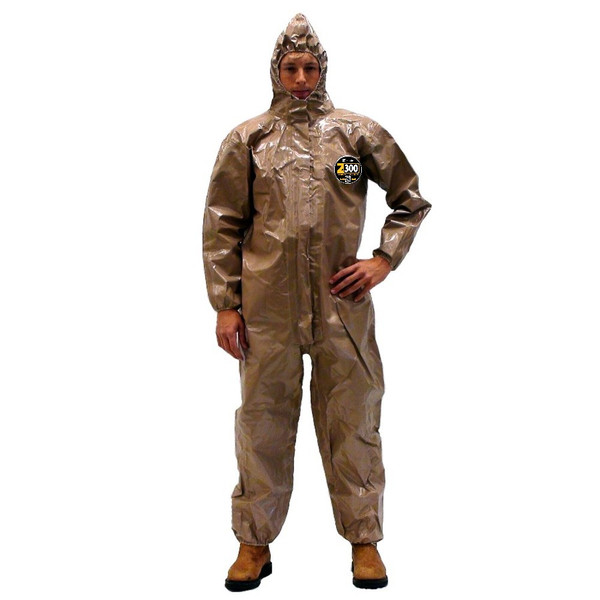  Kappler Zytron 300 Coveralls, CE Certified Type 3, Attached Hood, Respirator Fit Closure, Elastic Wrists/Ankles/Face Opening, Heat Sealed Taped Seams, S-5XL By Cleanroom World