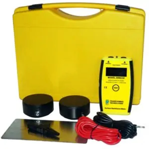 Lightweight Travel Surface Resistance Meter Kit, Built-in Resistivity Probes, Carrying Case 