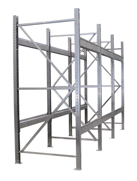 Stationary Stainless Steel Pallet Racks, Starter Unit, Two Levels, Hardware Included, Washdown Non-Food Contact By Cleanroom World