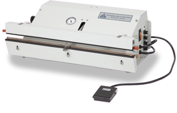 Vacuum Heat Sealers, Nozzle Vacuum System, Table Top, Low Volume, Seal Length: 30"  AV-PVT-30 by Cleanroom World