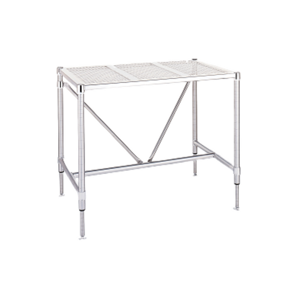 Perforated Stainless Steel Tables, Metro Tables, Electropolished by Cleanroom World